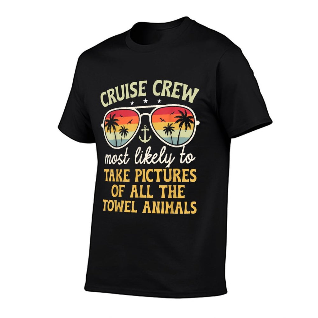 Most Likely To Take Pictures Of Towel Animals Family Cruise  Polyester Blend T-Shirt