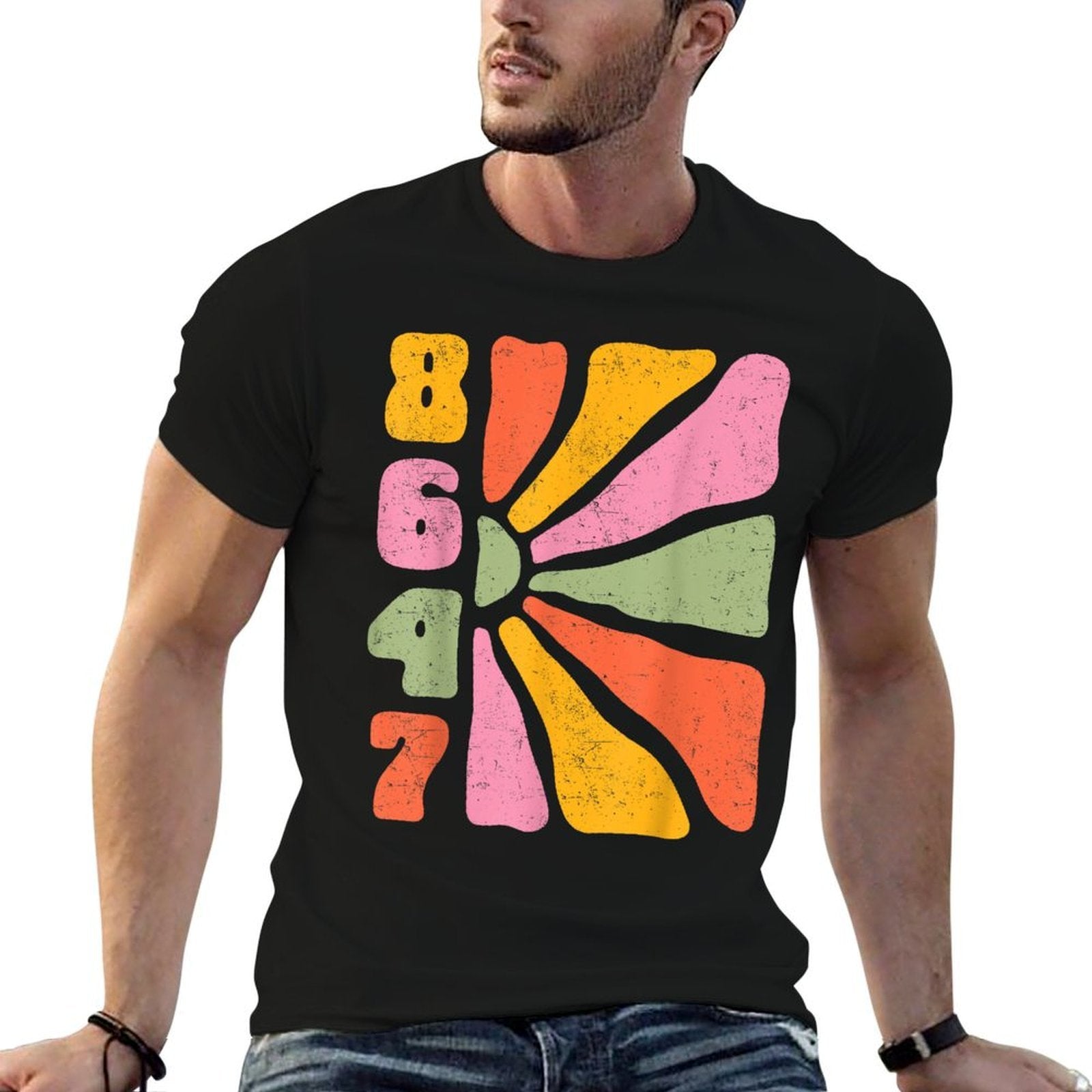 Vintage 8647 Anti-Trump Funny Boho Flowers Floral Feminist  Graphic-printed T-Shirt