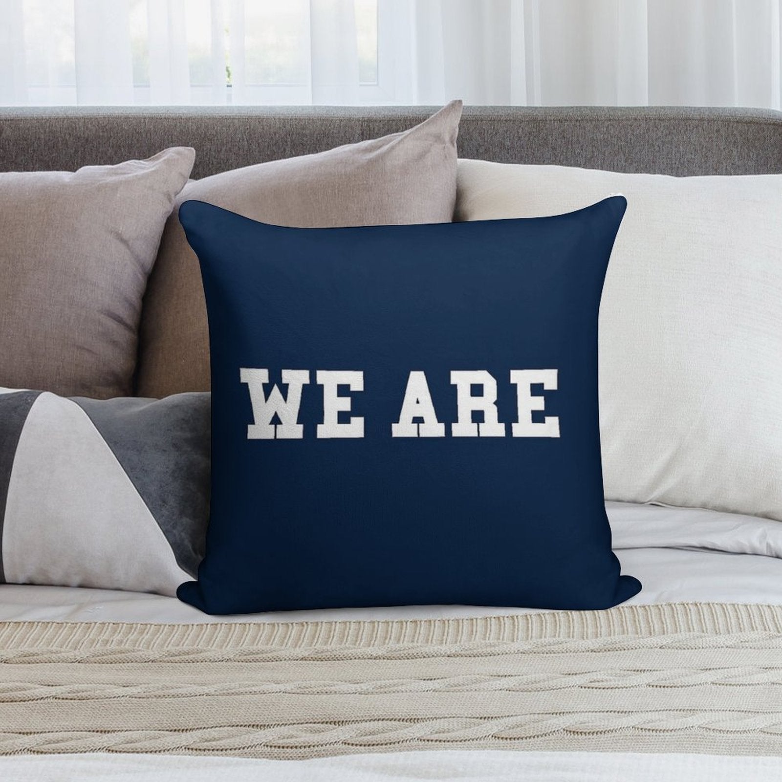 WE ARE Soft Fade-Resistant Throw Pillow