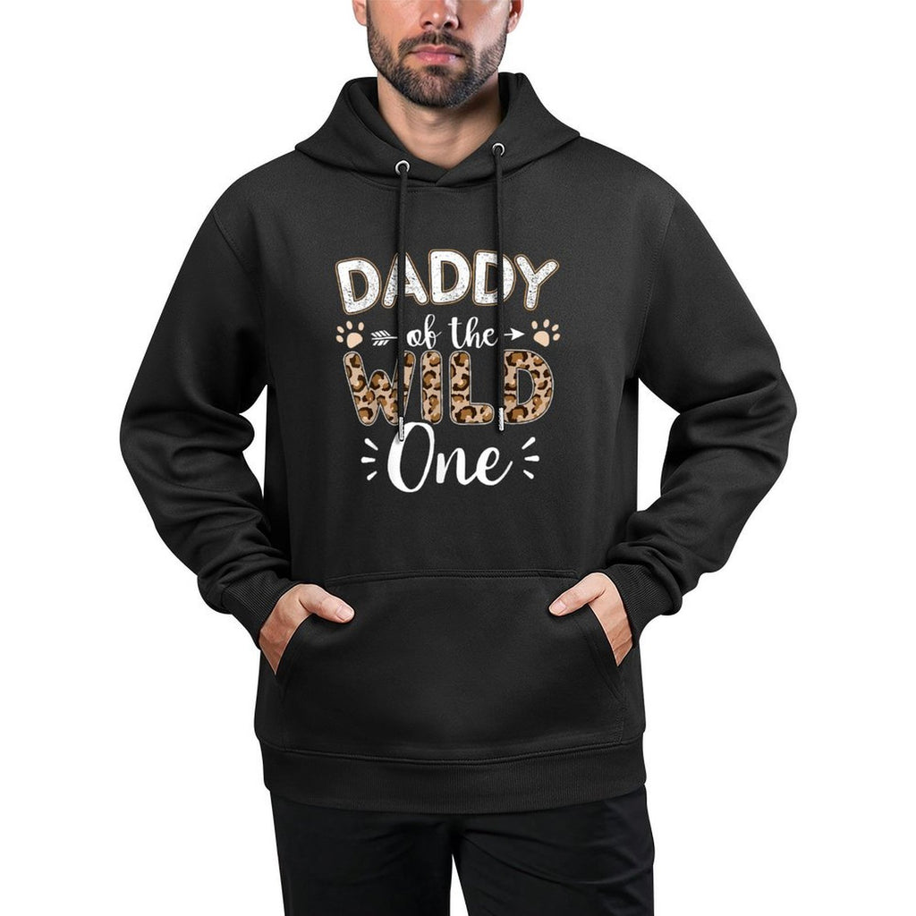 Daddy of The Wild One Birthday Girl Matching Family Party Customizable Surface Hoodie
