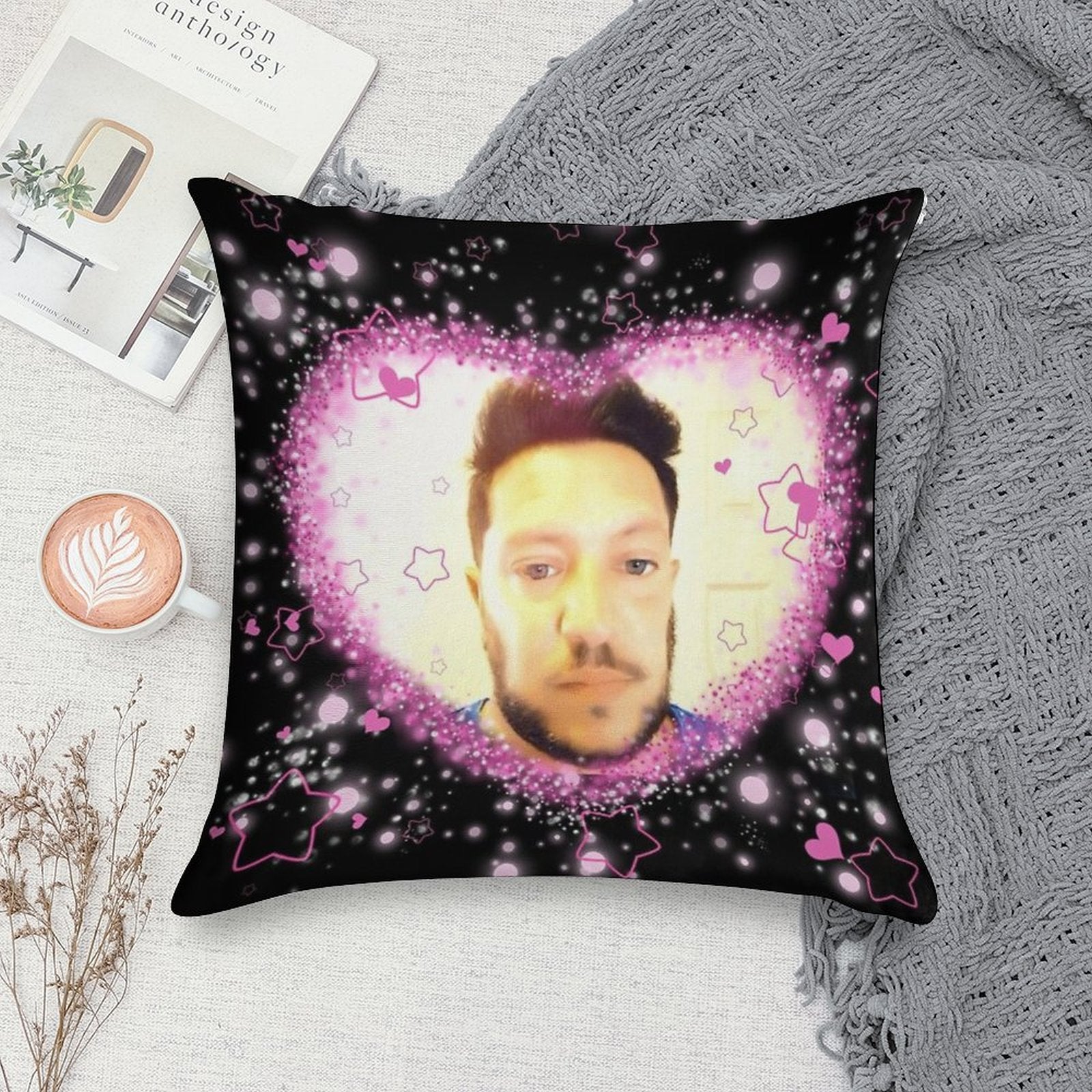 Impractical Jokers Sal Vulcano Kawaii Cutesy Edit Meme Soft Multiple Sizes Throw Pillow