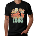 Made In 1985 Floral Hippie Groovy Daisy Flower 40th Birthday Comfortable T-Shirt