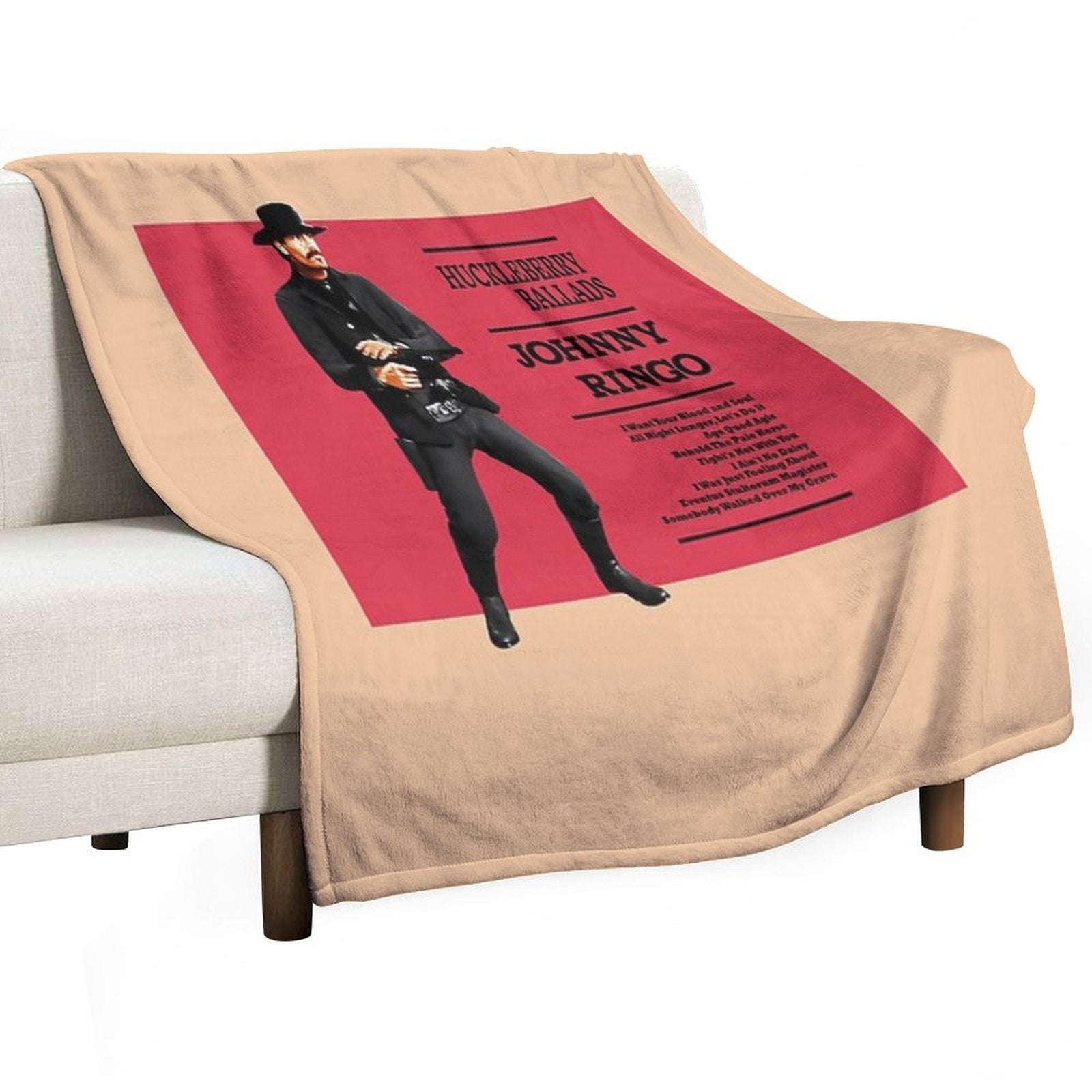 Johnny Ringo Huckleberry Ballads Anti-pilling Throw Blanket