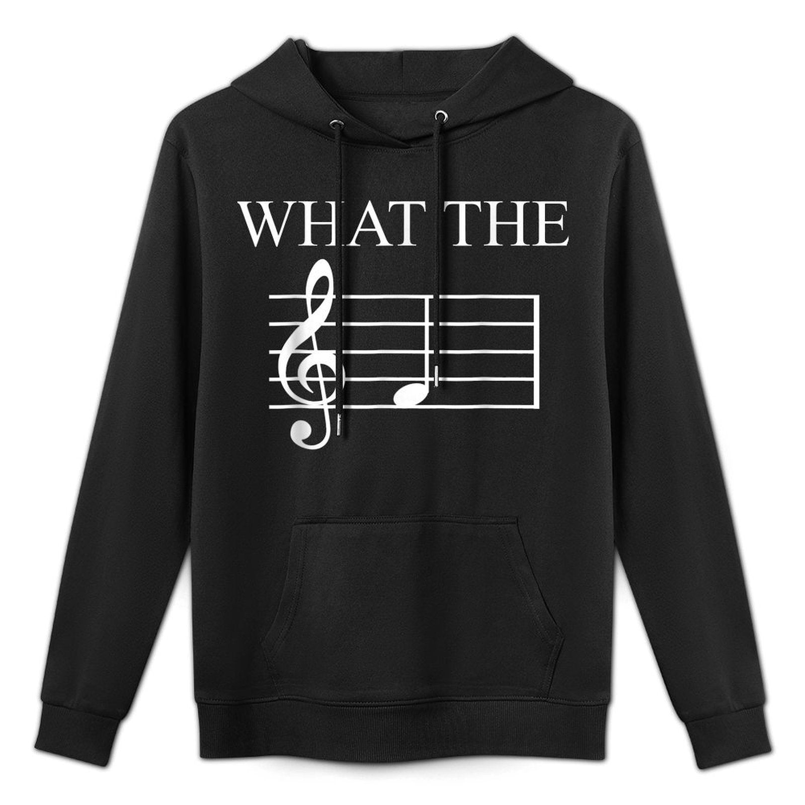 What The F Music Note Medium-Weight Fabric Hoodie