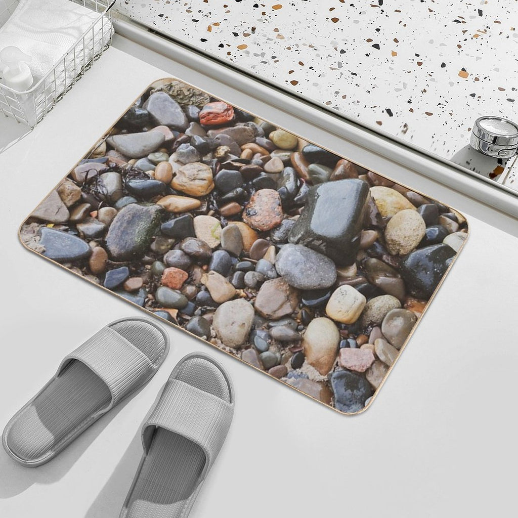 Beach Pebbles  Dirt-Trapping Bath Mat