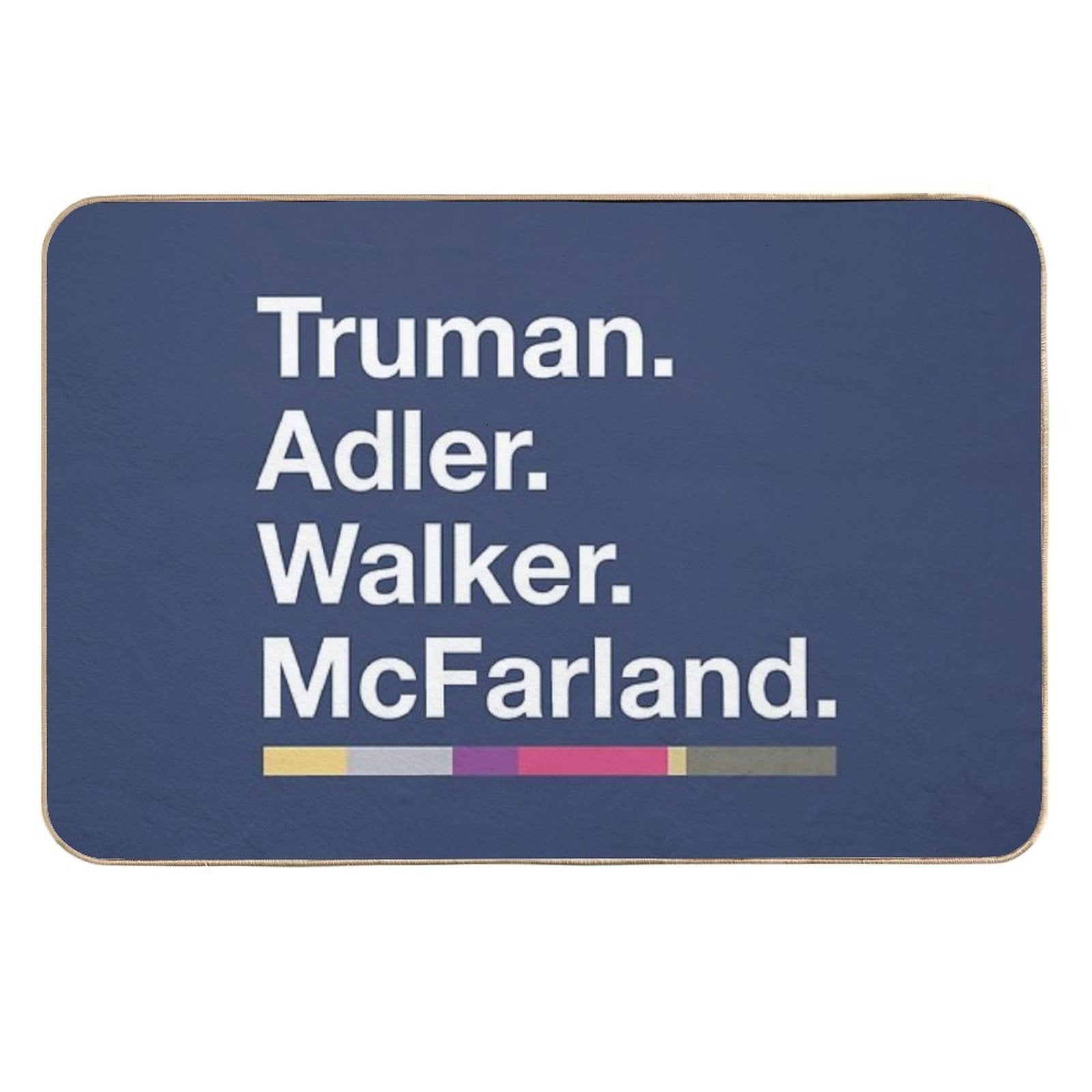 Truman, Adler, Walker, McFarland (Will And Grace)  Pet-Safe Bath Mat
