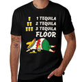 1 Tequila 2 Tequila 3 Tequila Floor - Funny Party Drinking  Heathered Texture T-Shirt
