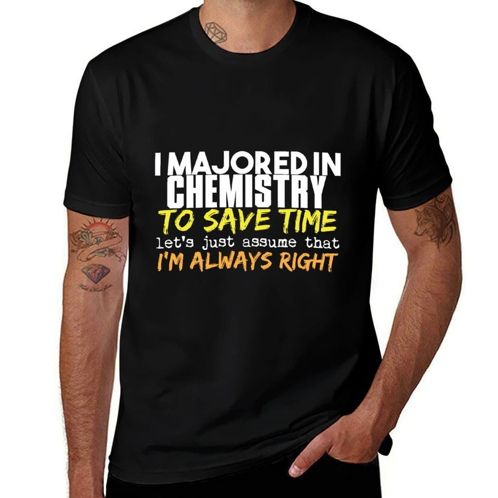 Chemistry Major Gift for Back to School Gift  Summer-ready Fabric T-Shirt