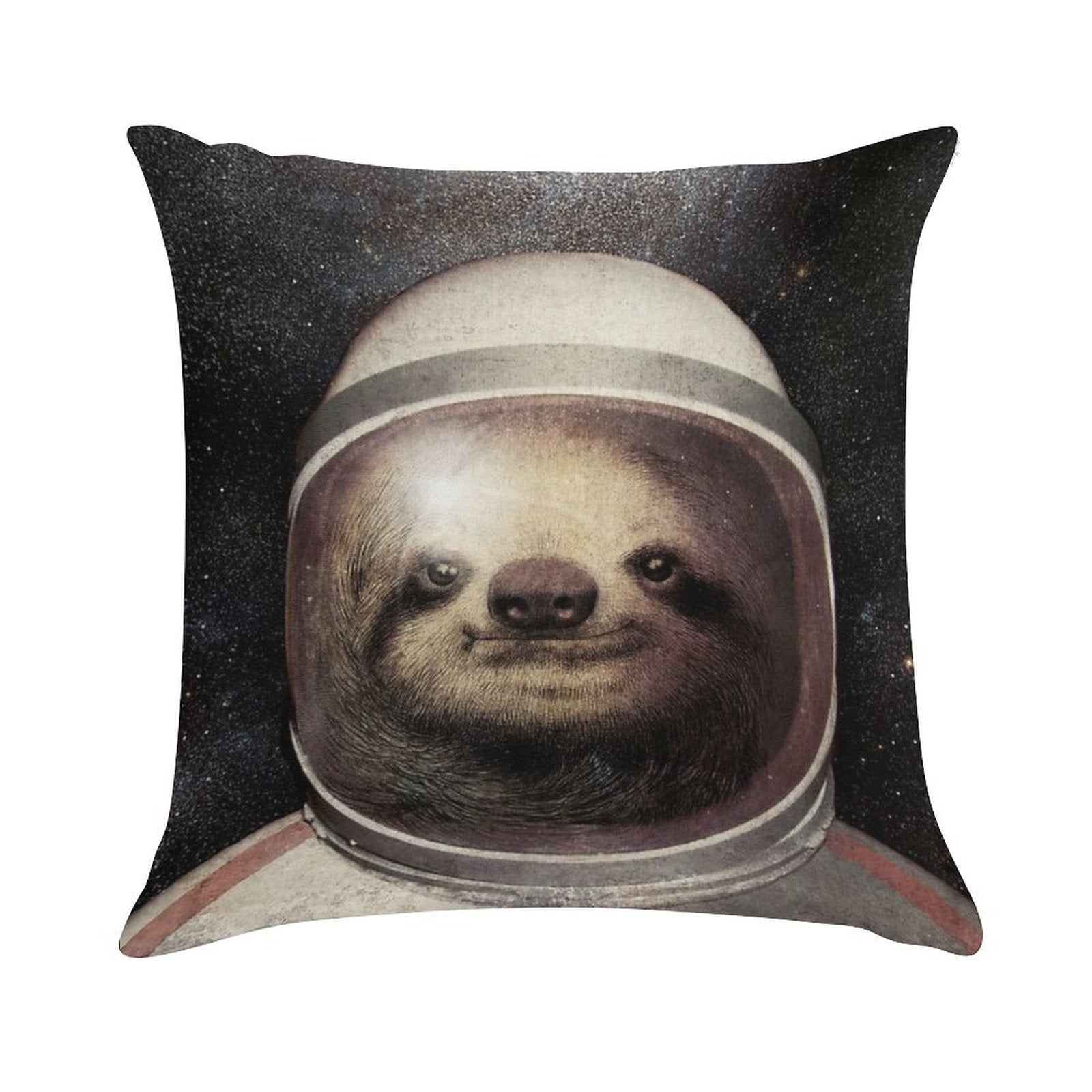 Space Sloth Soft Warmth Comfort Throw Pillow