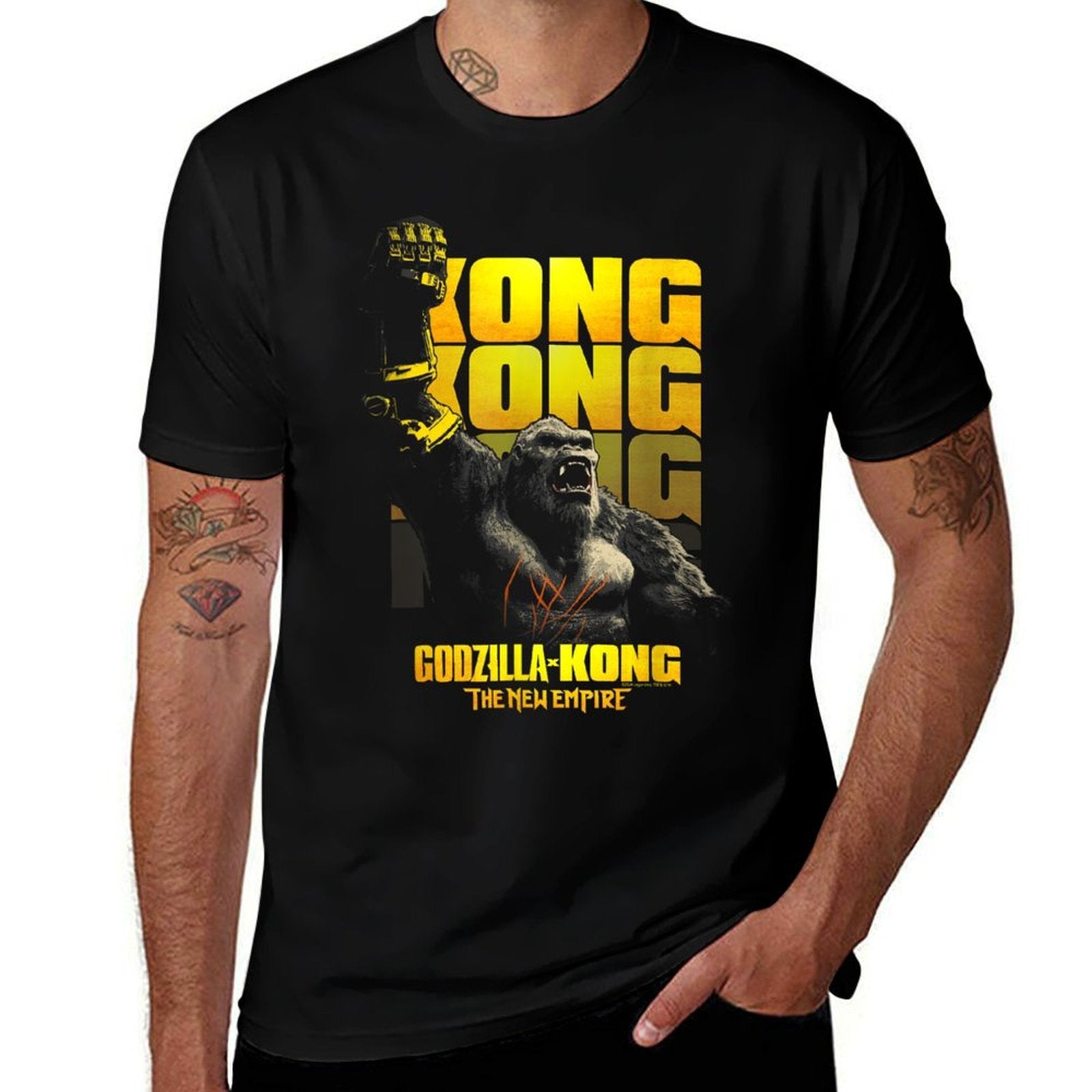 Godzilla X King Kong Beast Glove Kaiju  Slim-fit Cut T-Shirt