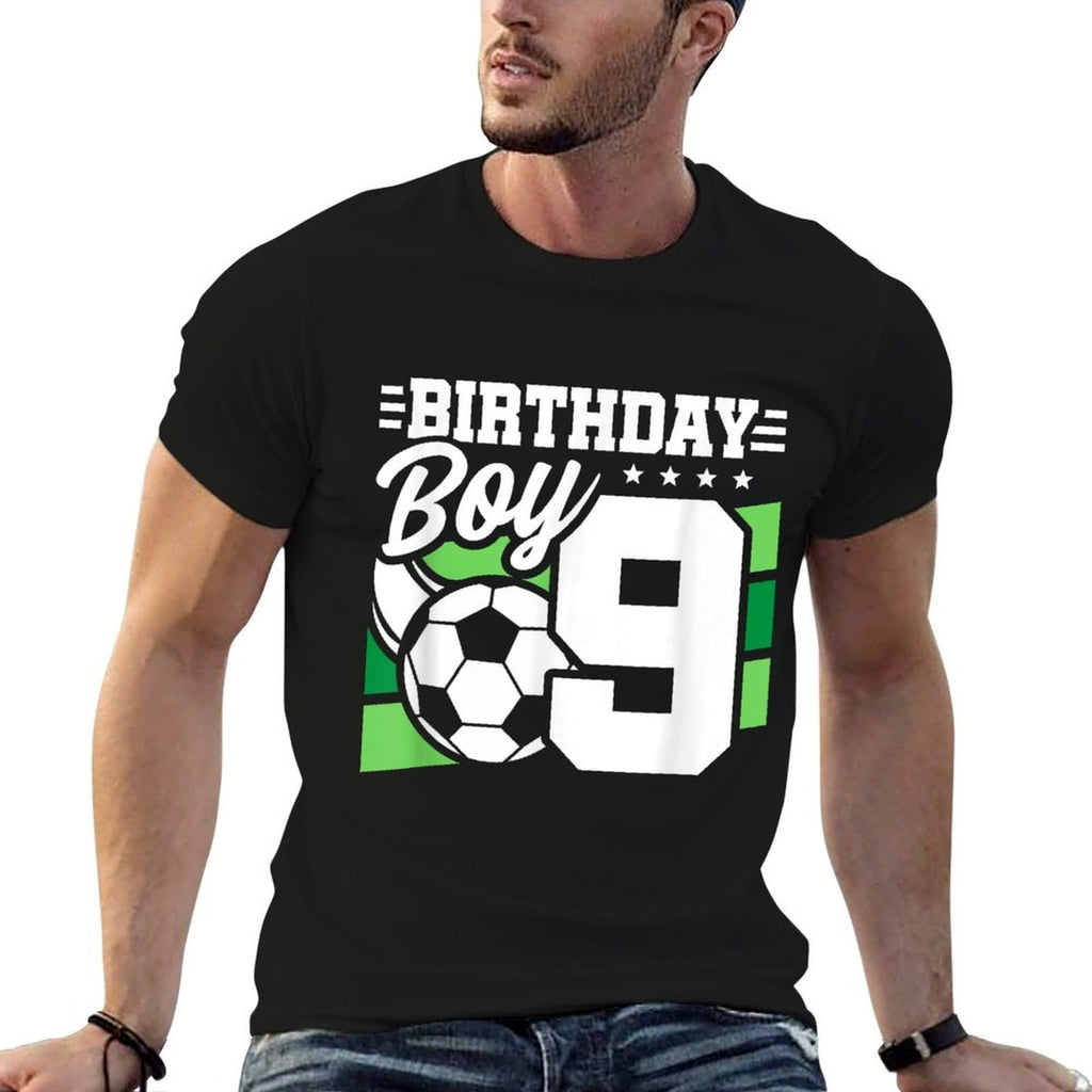 Soccer Birthday Party - 9 Year Old Boy - 9th Birthday  Stretchy T-Shirt