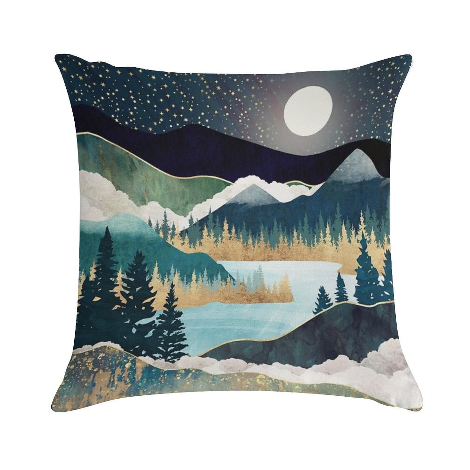 Star Lake Soft Fade-Resistant Throw Pillow