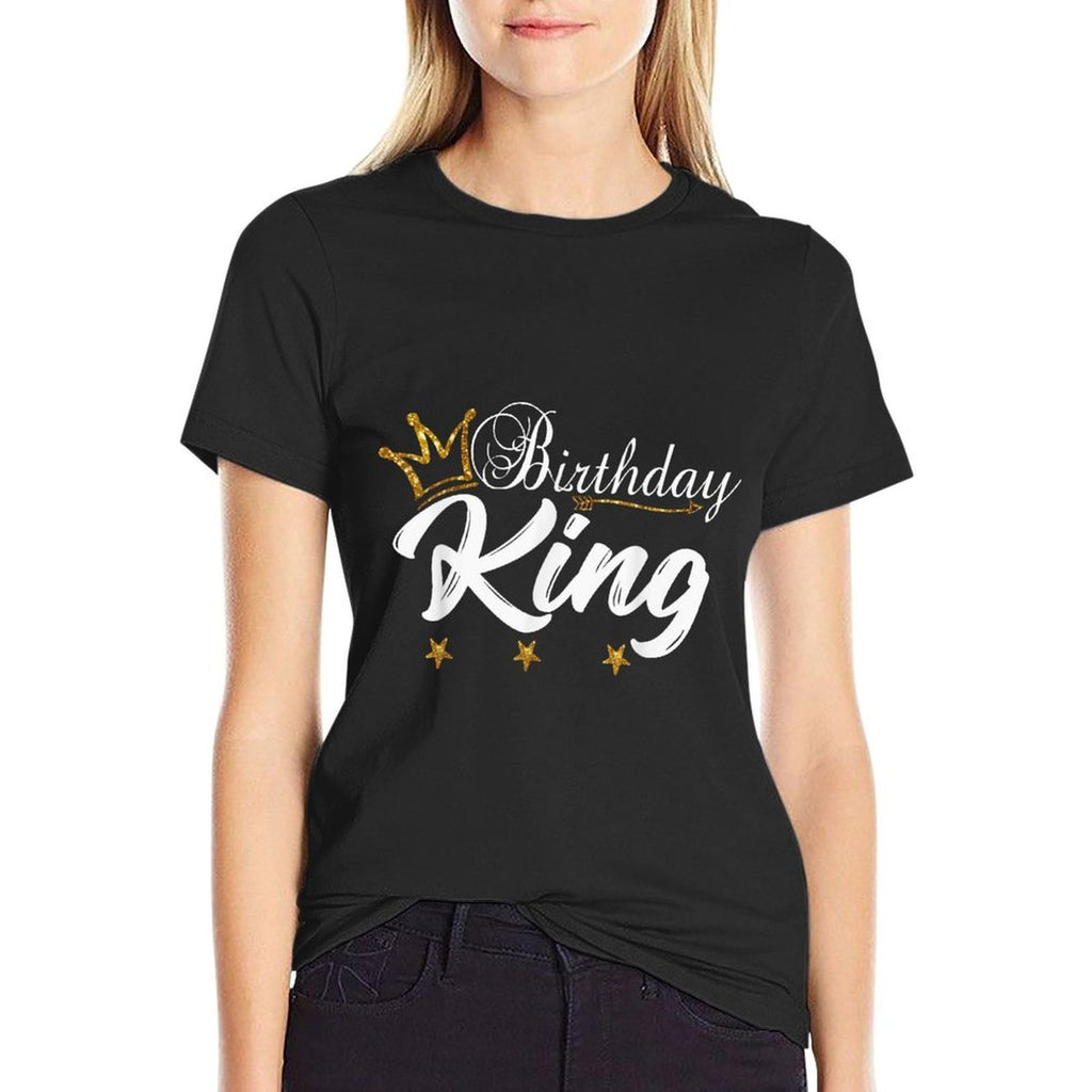 Birthday King Gold Crown For Boys And Men  Vintage-inspired T-Shirt