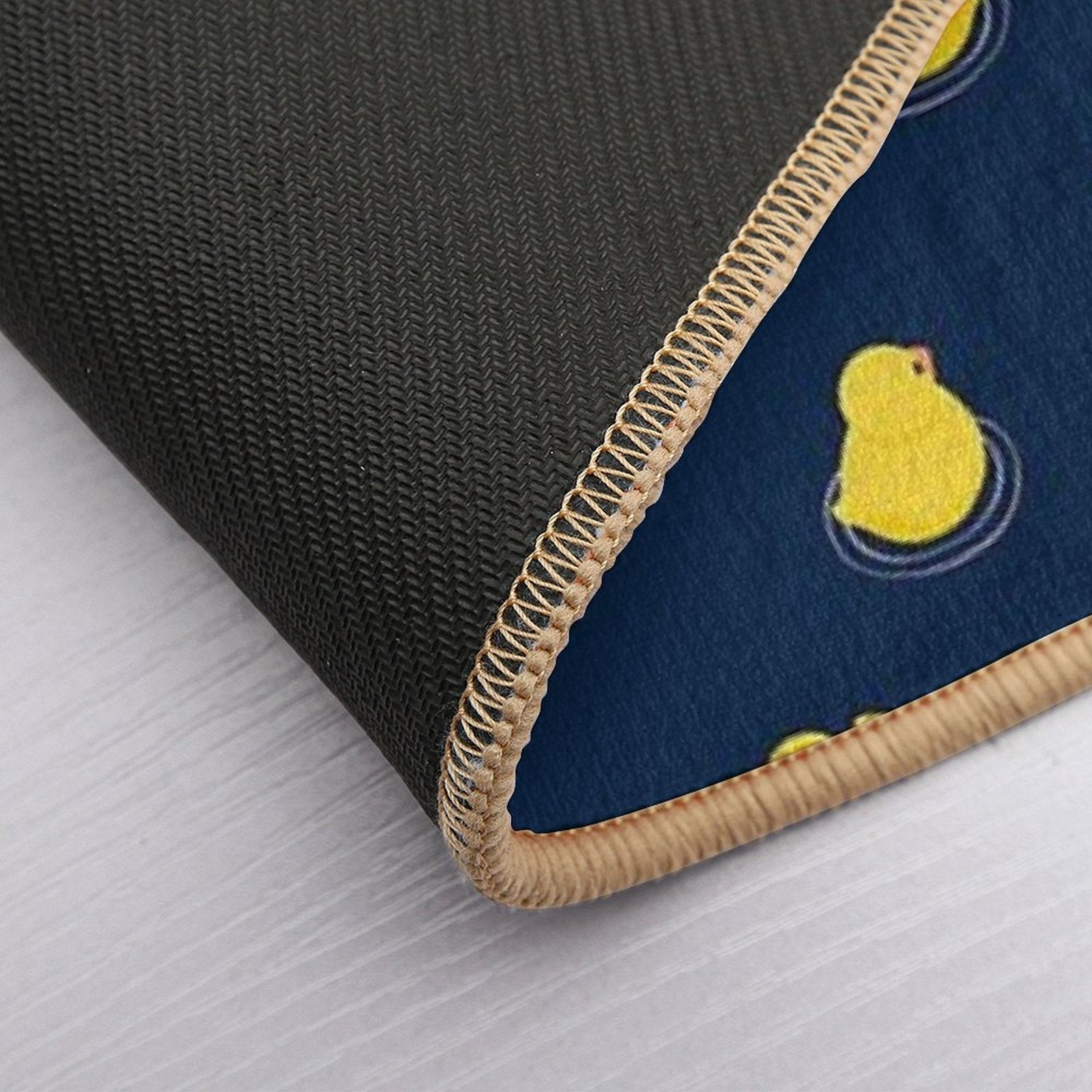 Rubber Ducks - Navy Blue  Easy To Clean Bath Mat