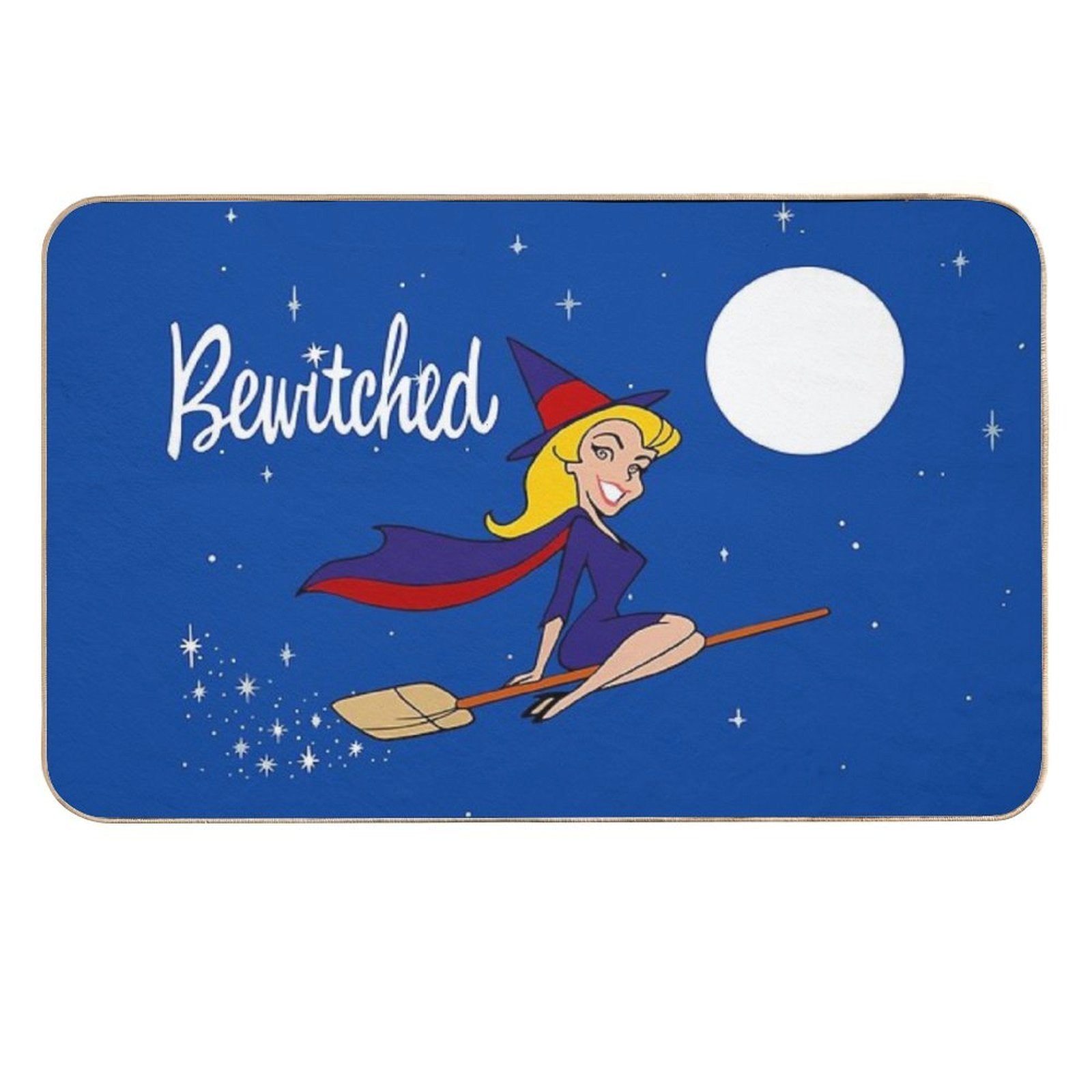 Bewitched 60s Retro  Slip-Resistant Bath Mat