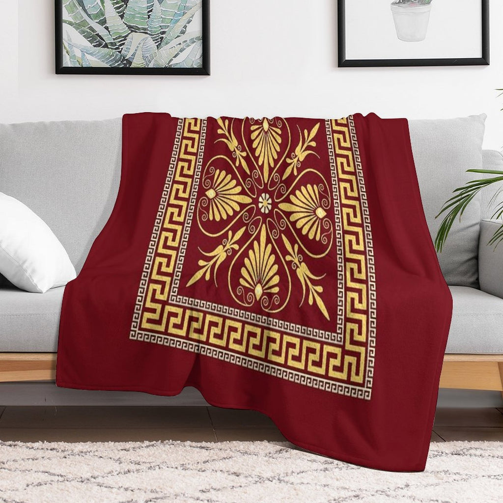 Greek Ornament (Meander) Multi-functional Throw Blanket