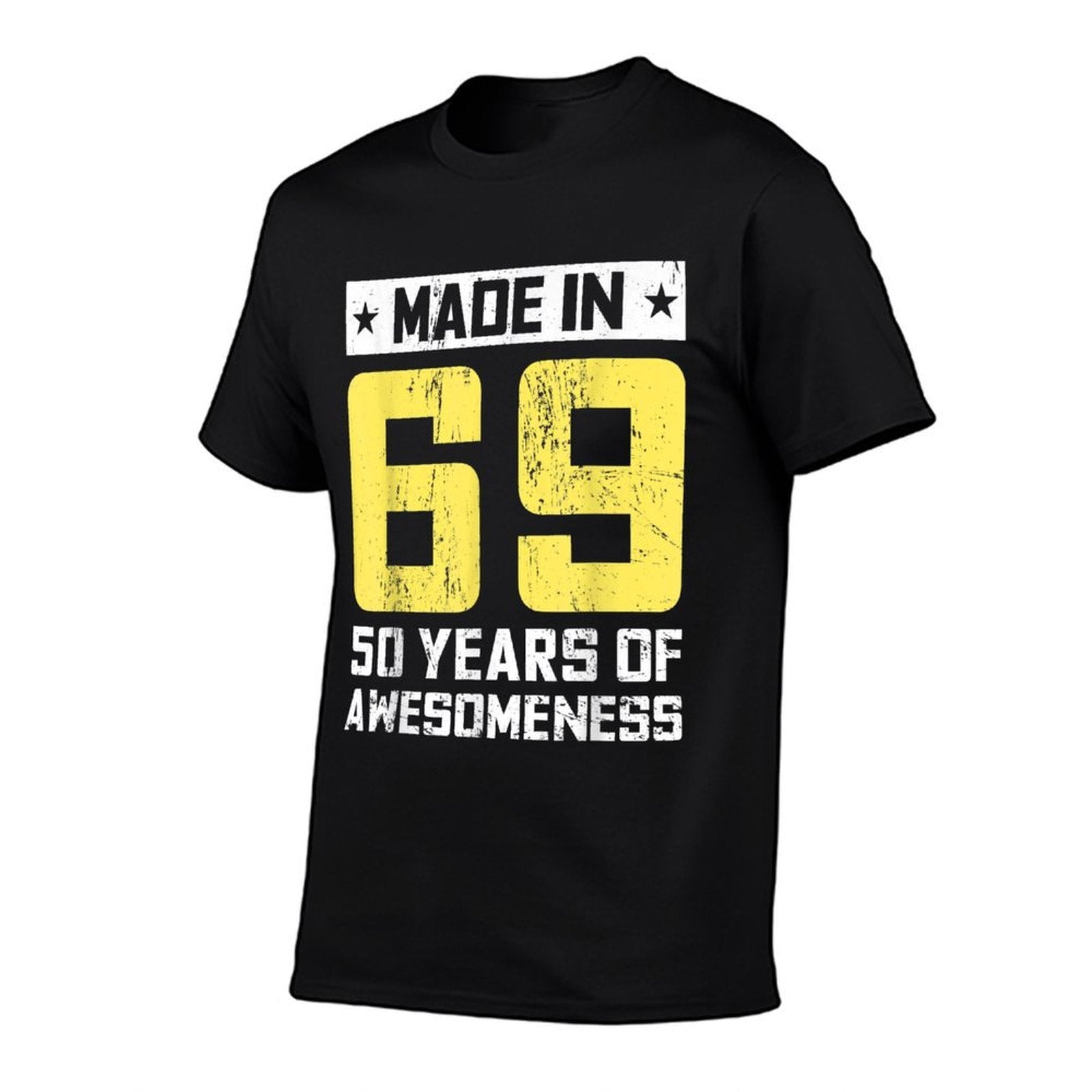 Made in 69 50 Years of Awesomeness 50th Birthday  Tagless Design T-Shirt