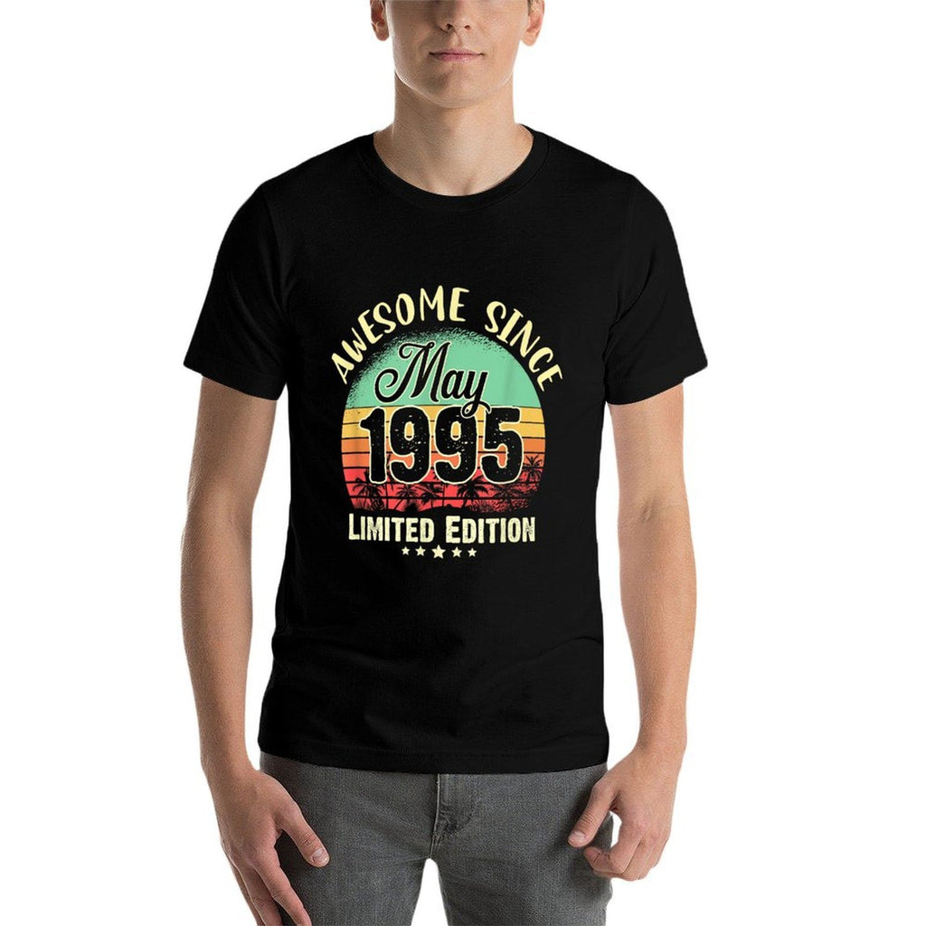 30 Years Old Awesome Since May 1995 30th Birthday Gifts  Trendy Pattern T-Shirt