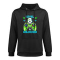 Level 8 Unlocked Birthday Kids 8th Video Game Eight Year Old Machine Washable Hoodie