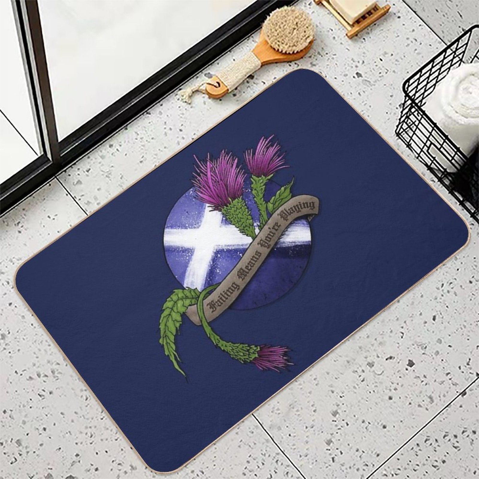 Failing Means You're Playing  Repositionable Bath Mat