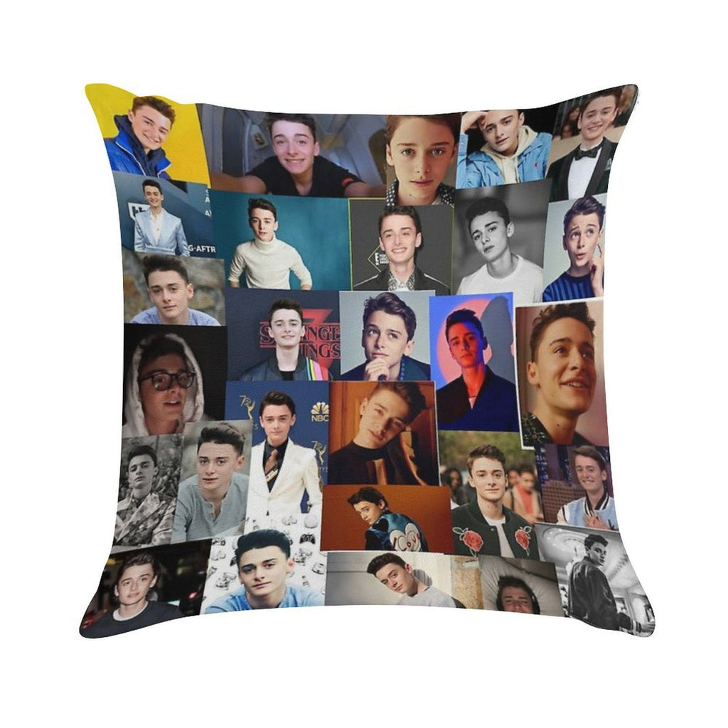 Noah Schnapp Soft Home Decor Throw Pillow