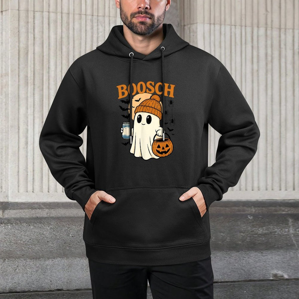 Boosch Light Halloween Ghost Pumpkin Funny Beer Drinking Moisture-Wicking Hoodie