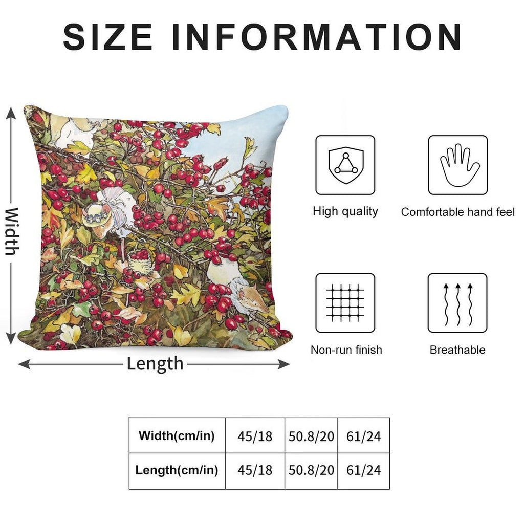 The Blackthorn Bush Soft Shrink-Resistant Throw Pillow