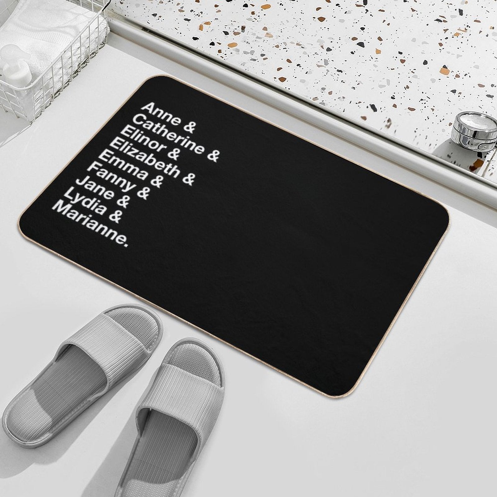 Women of Jane Austen  Repositionable Bath Mat