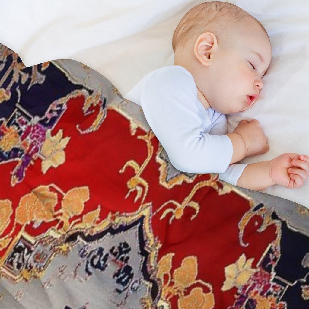 Oriental Emperor Chinese Royal Carpet Durable Throw Blanket