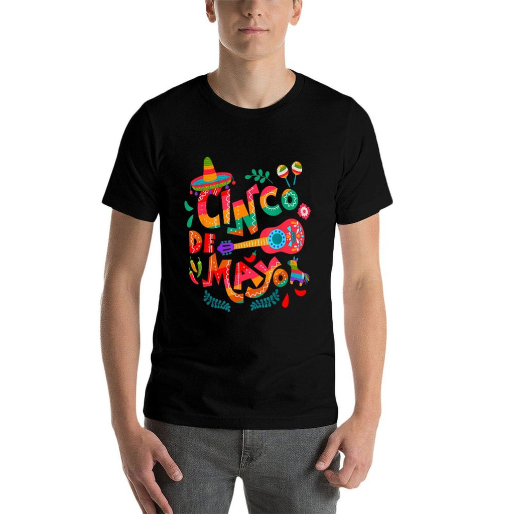 Cinco De Mayo Mexican Fiesta Celebrate 5 De Mayo May 5  High-quality Stitching T-Shirt