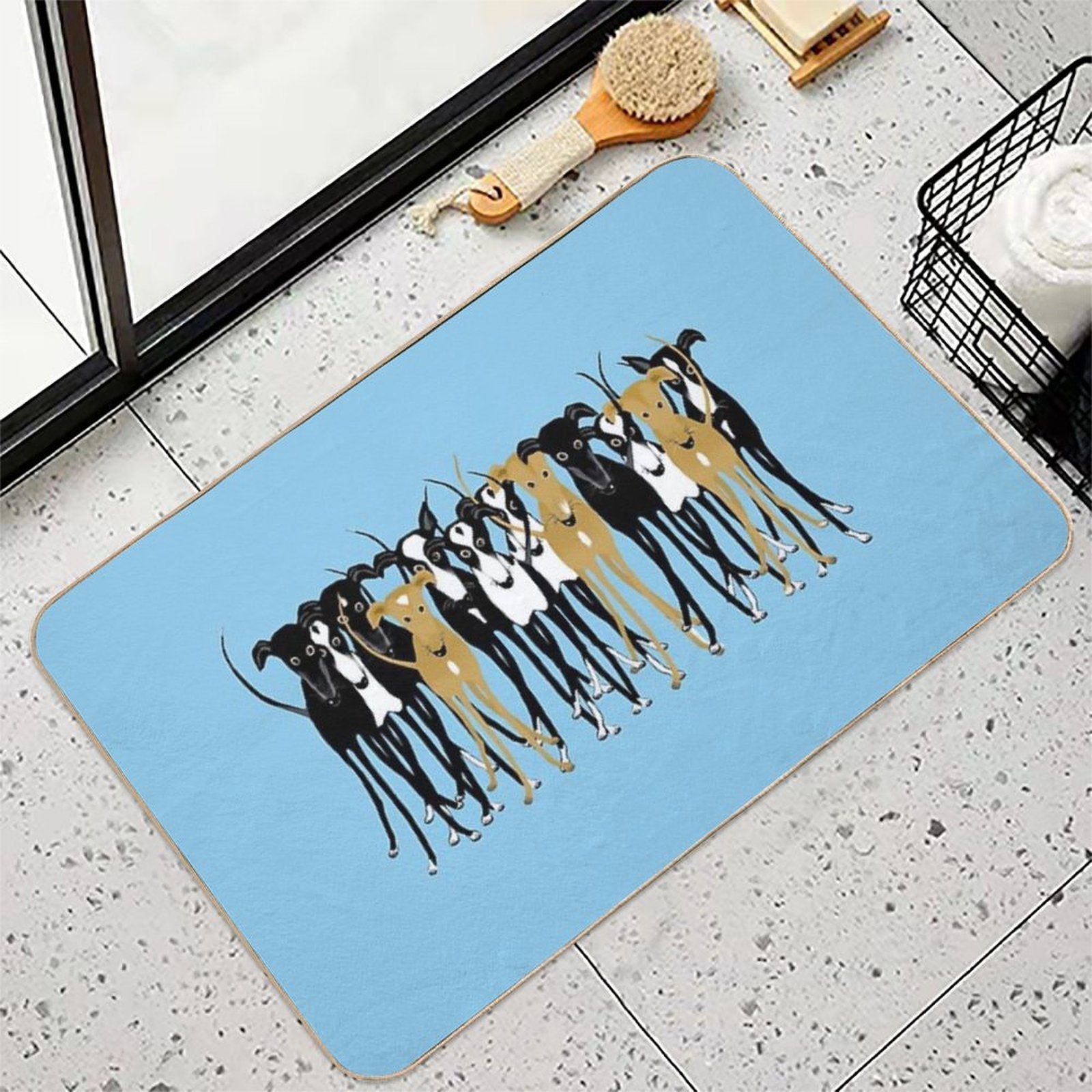 Greyhound Gathering  Toxin-Free Bath Mat