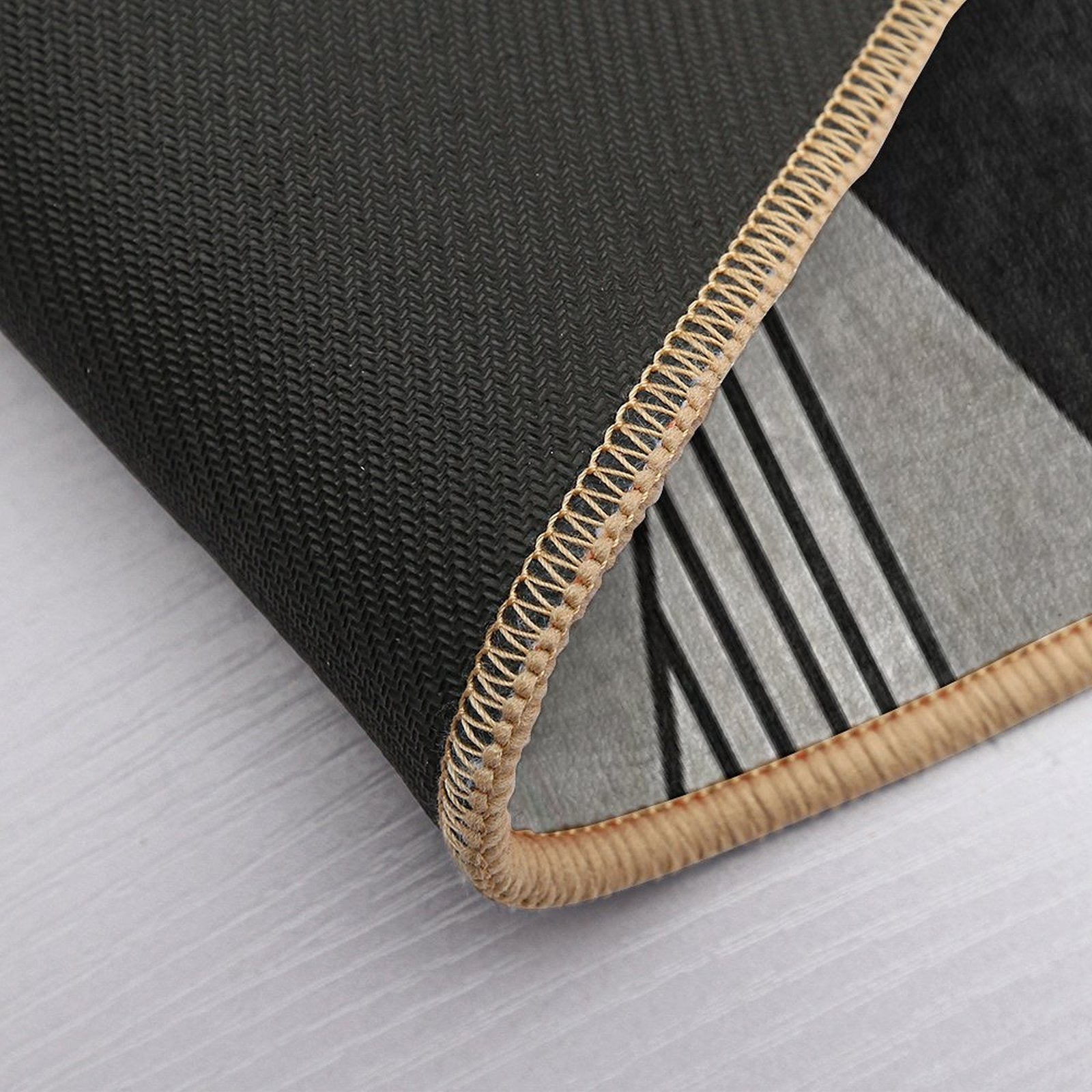 Concrete And Copper Triangles  Repositionable Bath Mat