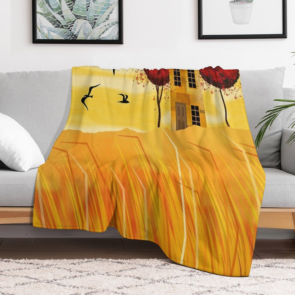 Morning Sunshine Sustainable Throw Blanket