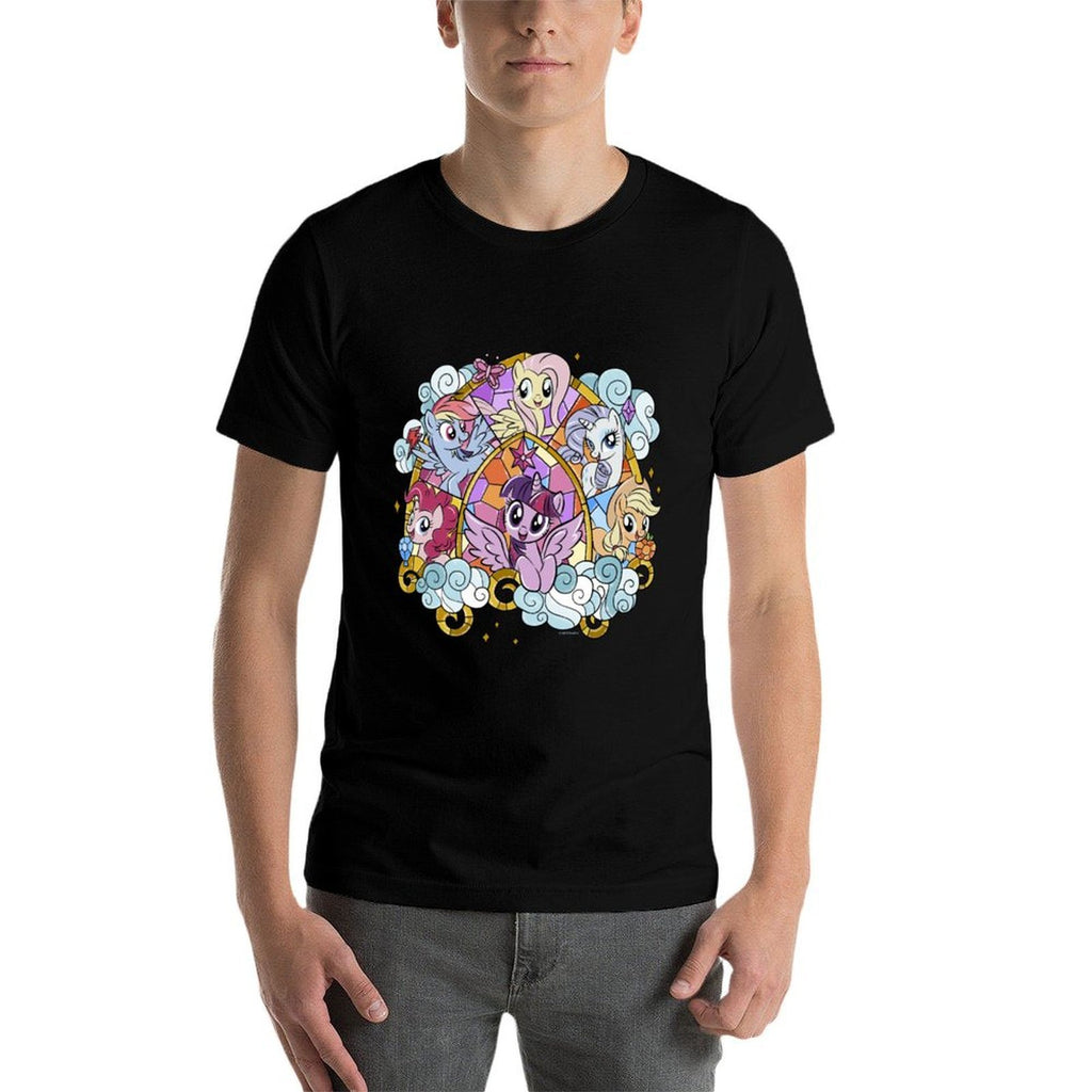 My Little Pony Friendship Is Magic Stained Glass Pony Group  Affordable Price T-Shirt