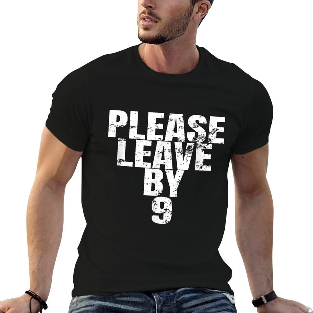 Please Leave By 9 Retro 1969 50th Birthday Gag T  Relaxed-fit T-Shirt
