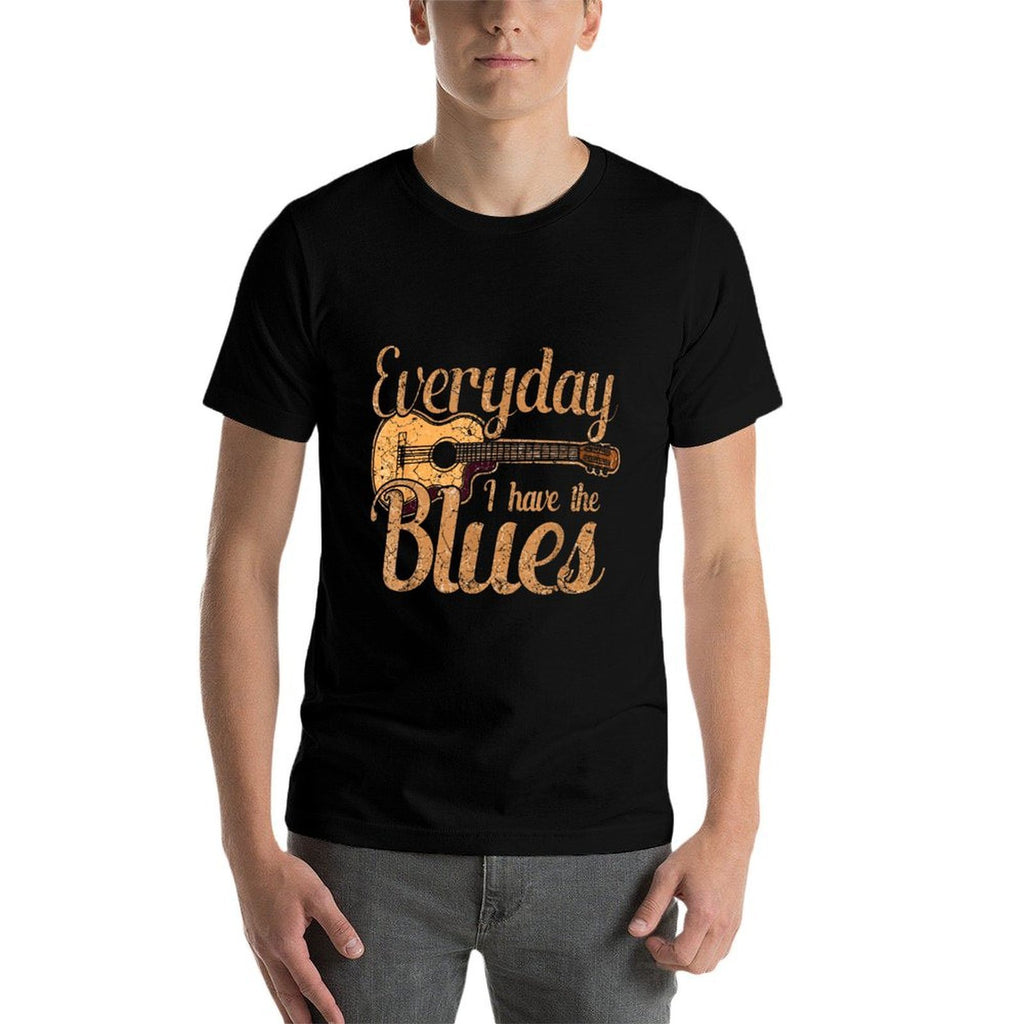 Blues Music Band Lover Vintage Guitar Teacher Funny Blues  Vintage-inspired T-Shirt