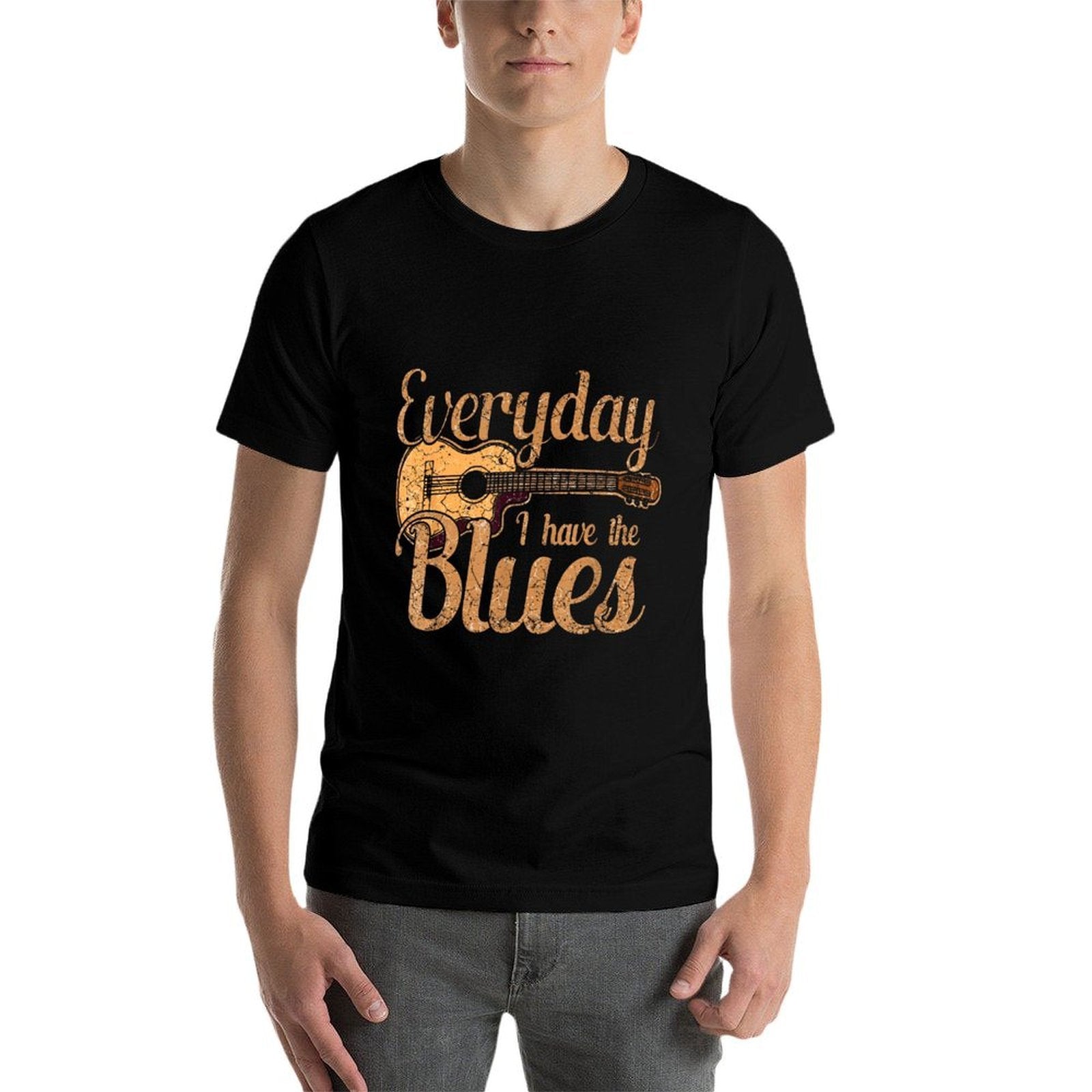 Blues Music Band Lover Vintage Guitar Teacher Funny Blues  Vintage-inspired T-Shirt