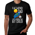 Funny Flat Earther Dad Flat Earth Society  Summer-ready Fabric T-Shirt