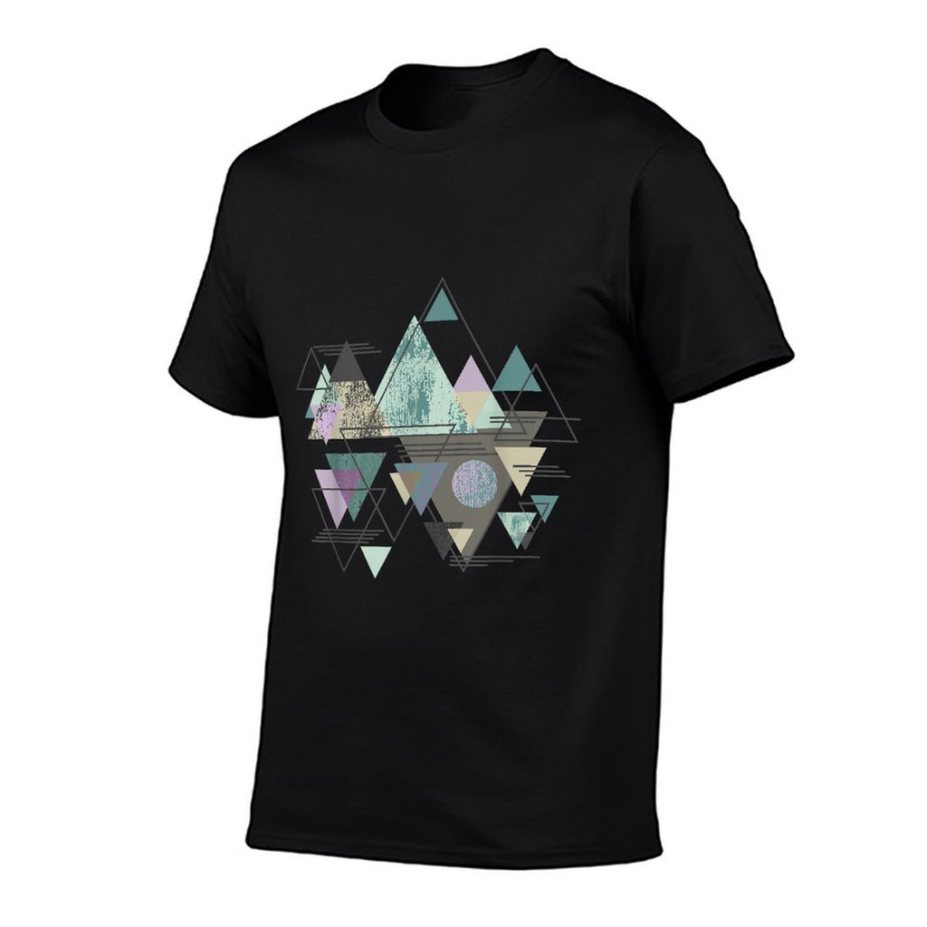 Funny Geometric Mountain Abstract Geometry Outdoor Gifts  Stretchy T-Shirt