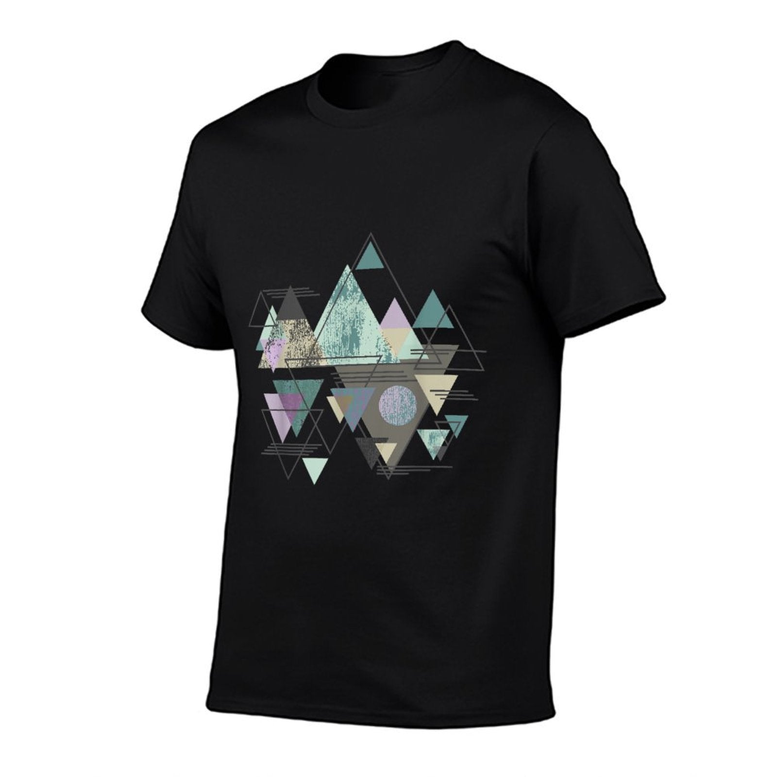 Funny Geometric Mountain Abstract Geometry Outdoor Gifts  Stretchy T-Shirt