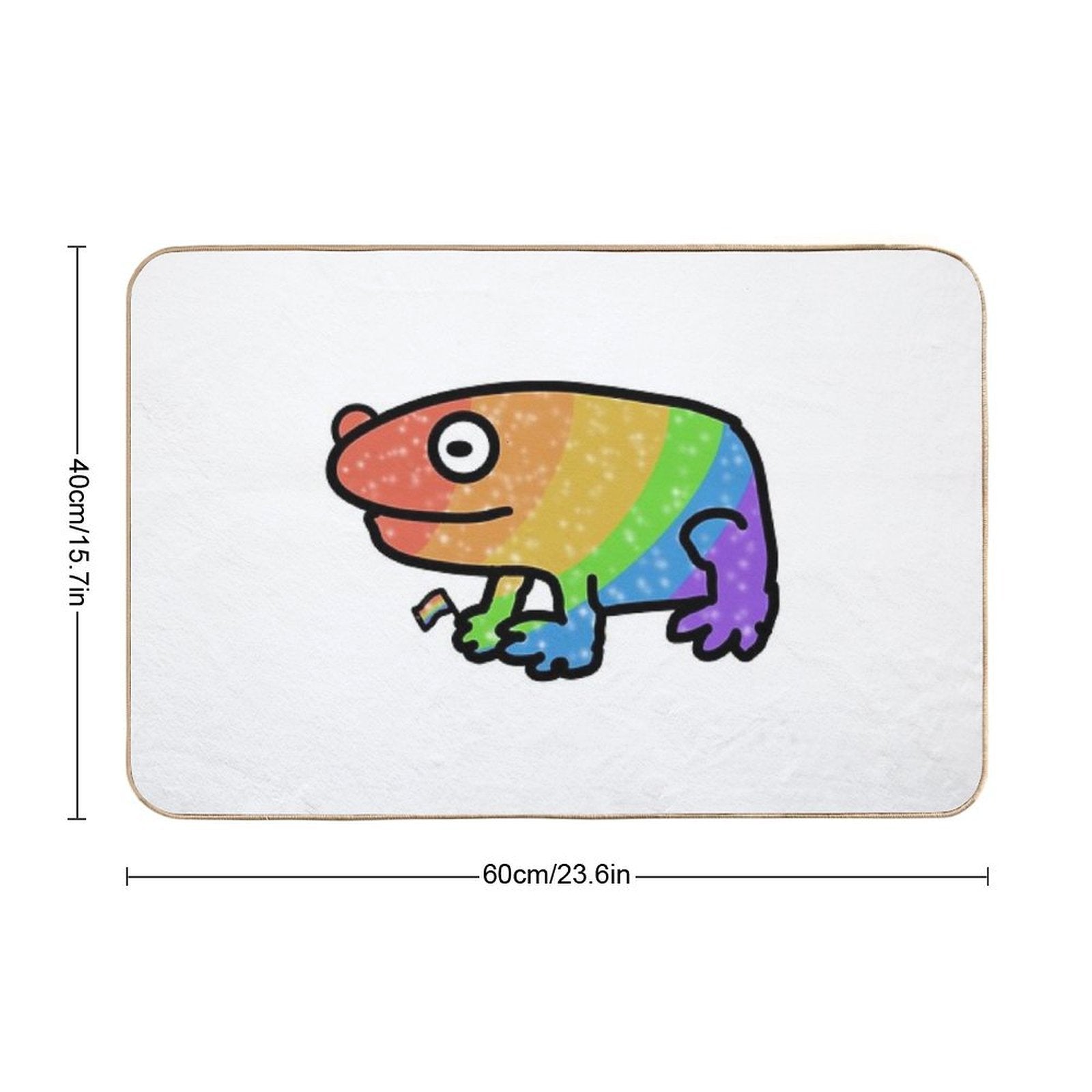 Gay Frog  Rapid-Drying Bath Mat