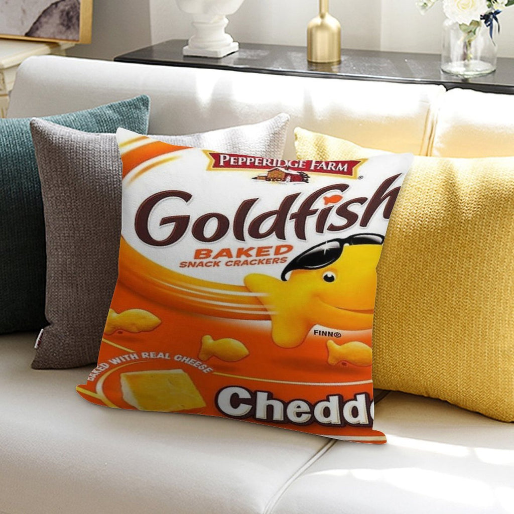 Goldfish Soft Shrink-Resistant Throw Pillow