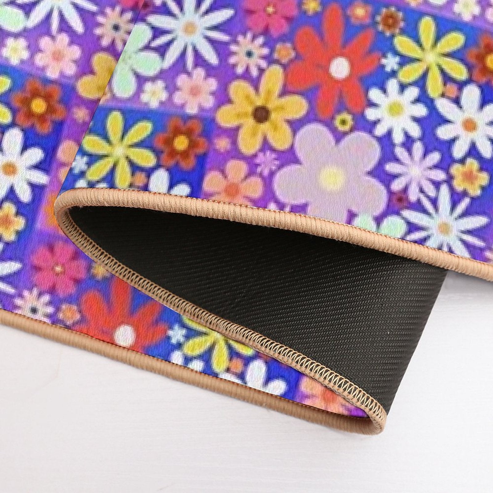 Flower Power  Fade-Resistant Bath Mat