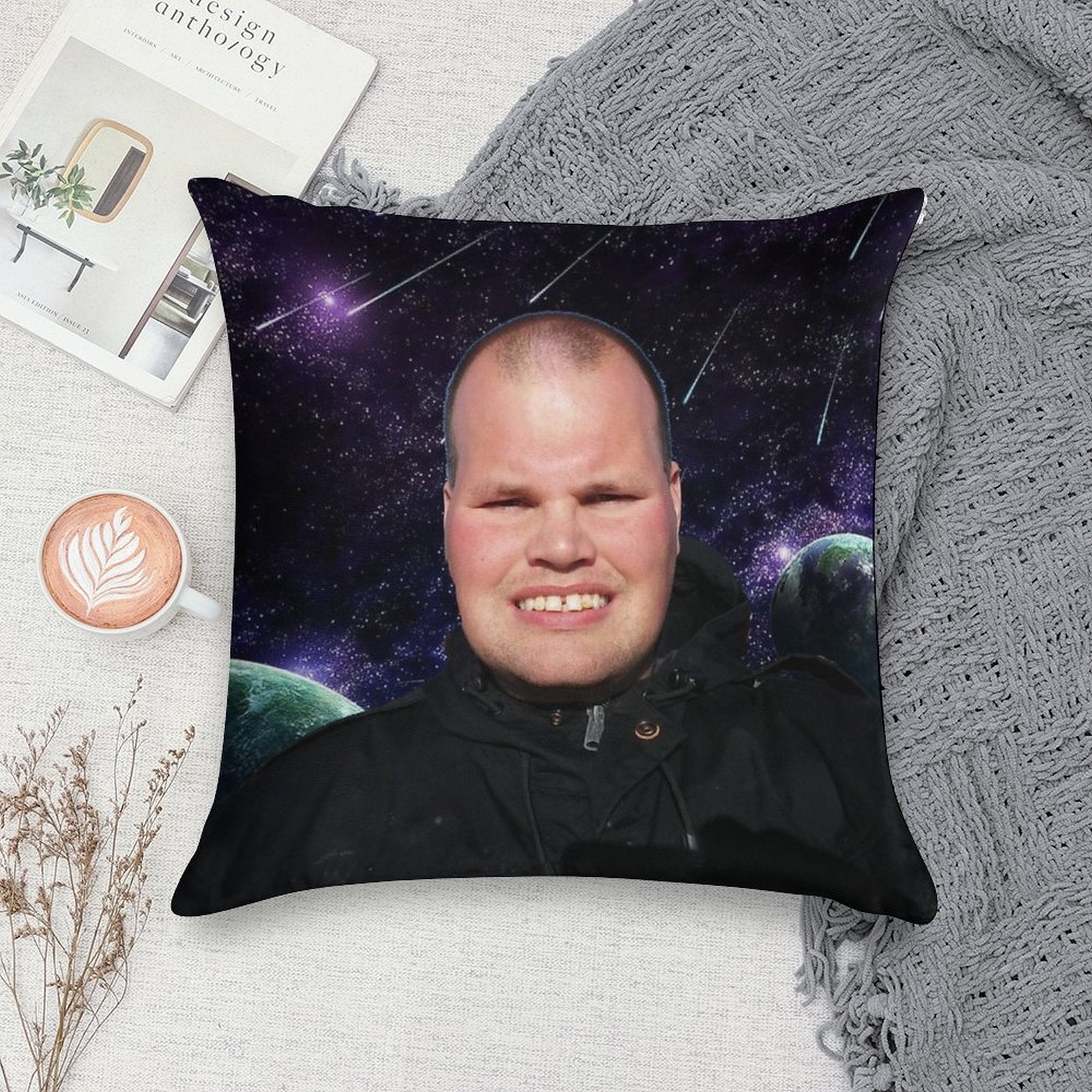 Frankie MacDonald Soft Home Decor Throw Pillow