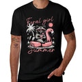 Feral Girl Summer Vacation Funny Meme Raccoon Hawaii Beach  Versatile T-Shirt