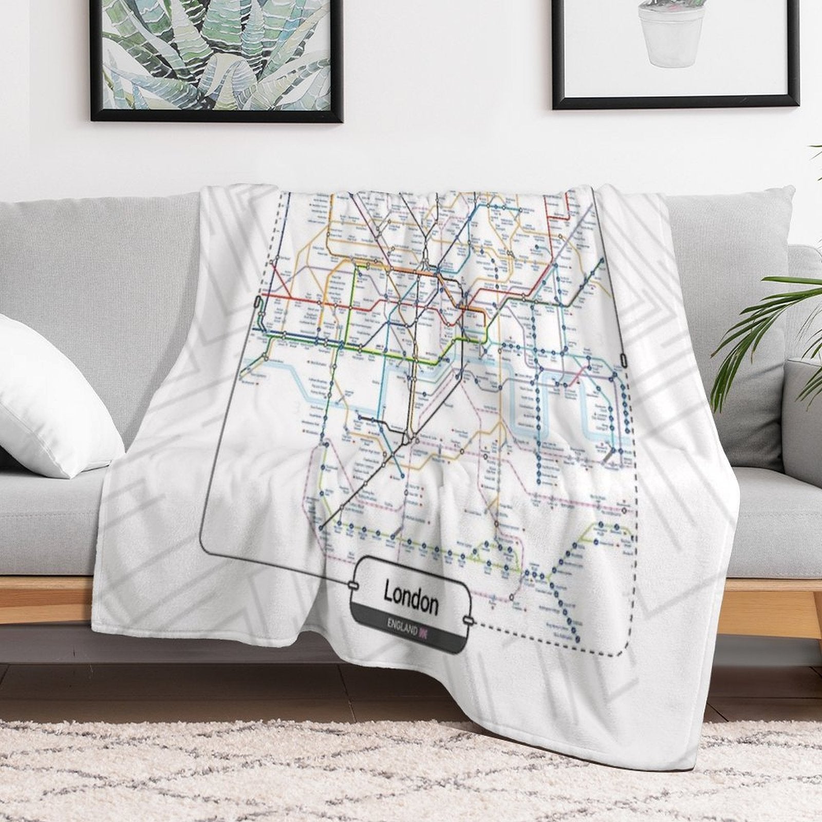 Subway - London Eco-conscious Throw Blanket