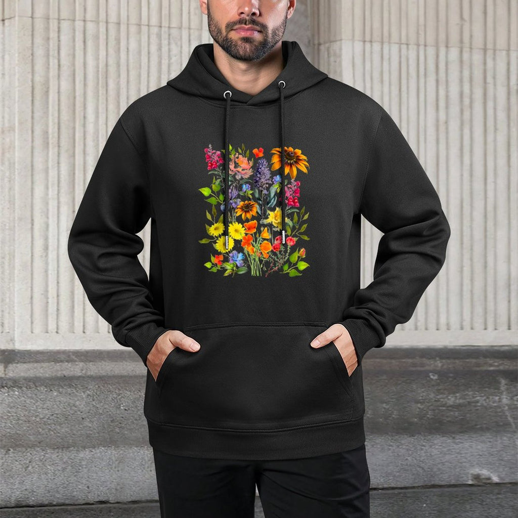 Wildflower Flower Aesthetic Cute Botanical Floral Botanical Unisex Design Hoodie