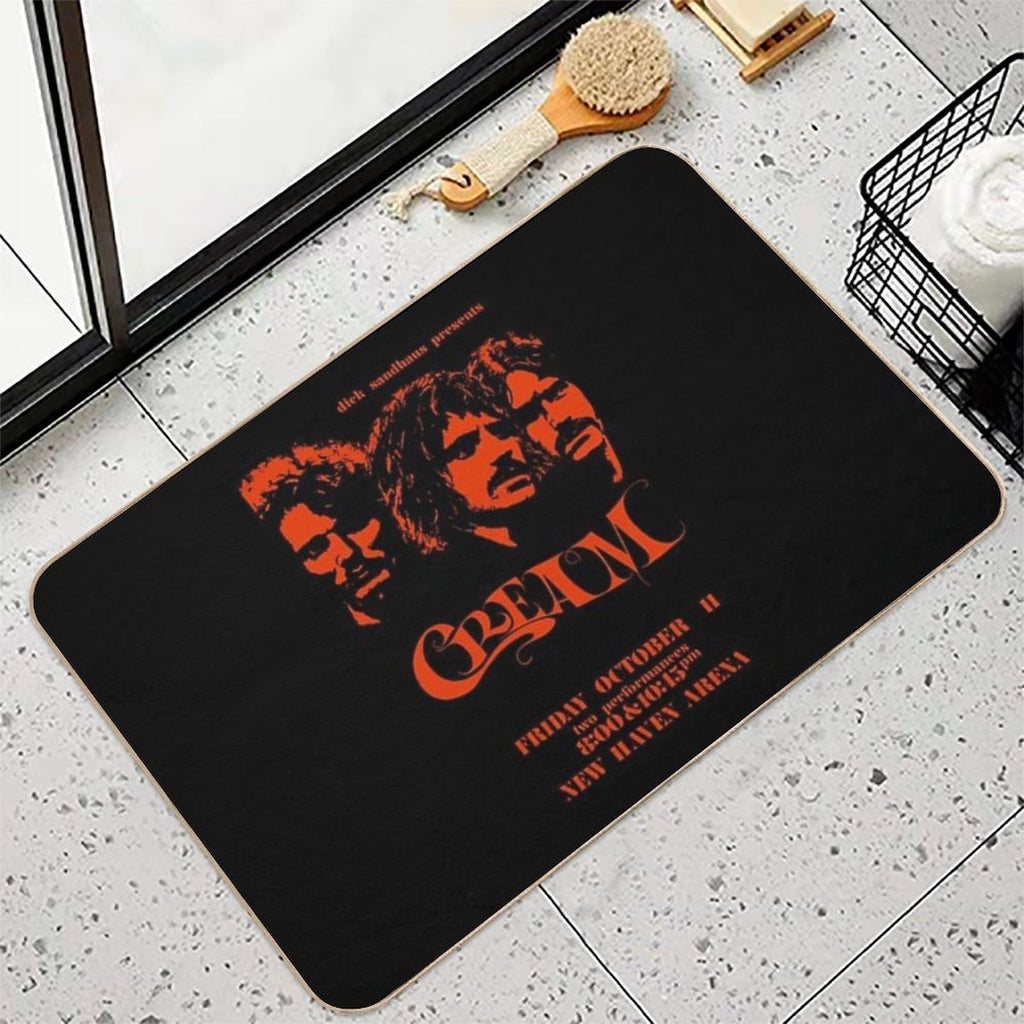 Cream Band  Stain-Proof Bath Mat