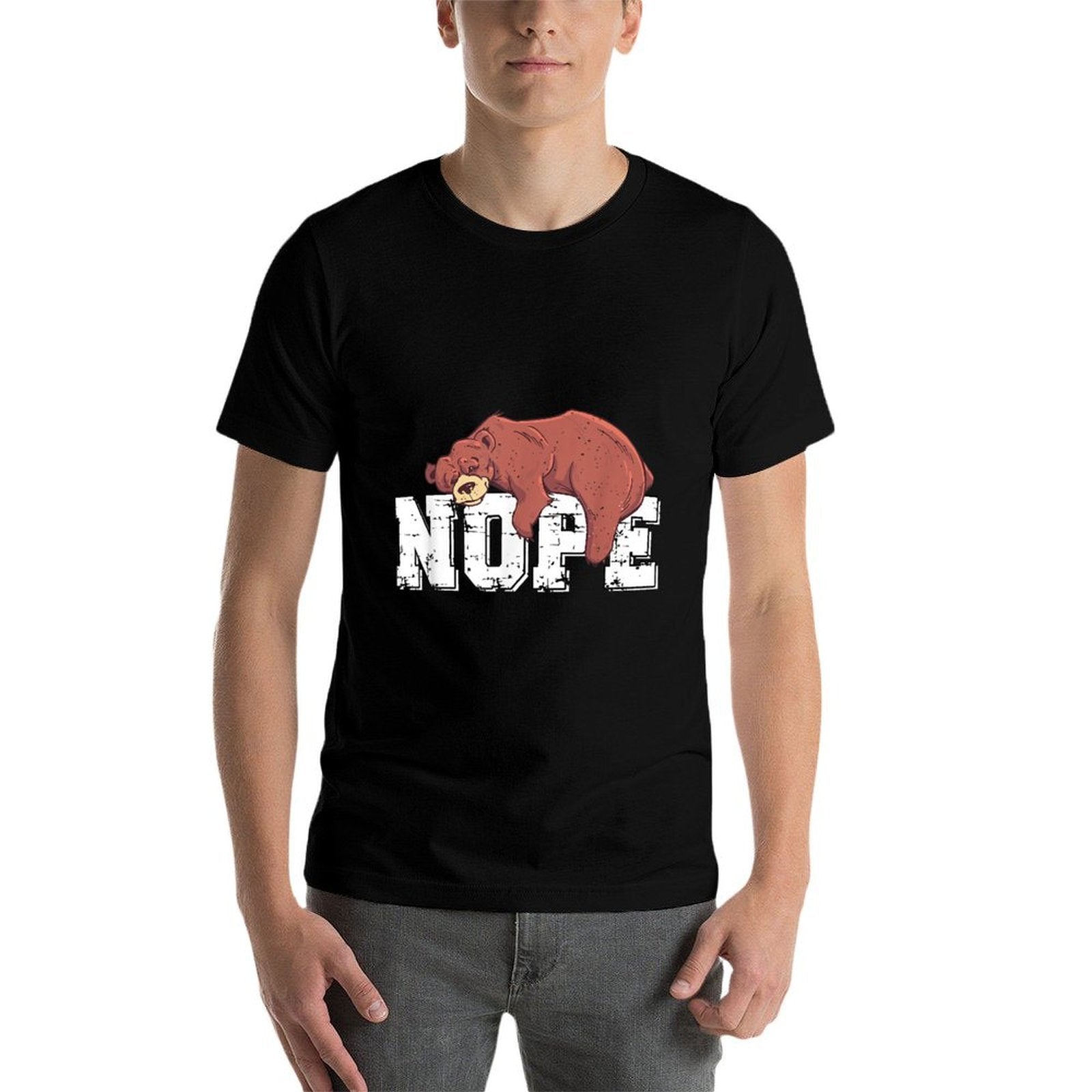 Nope Bear Lover  Relaxed-fit T-Shirt
