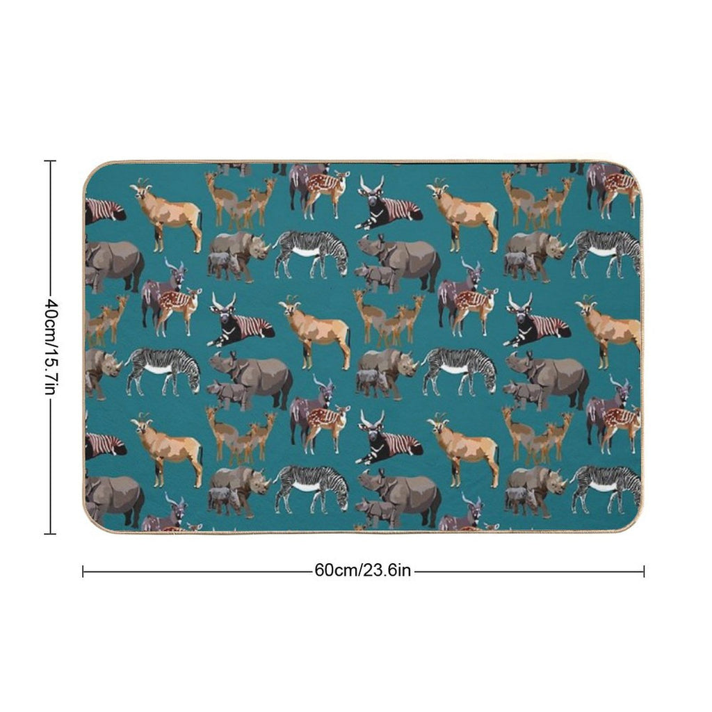 Mixed Hoofstock  Stain-Proof Bath Mat